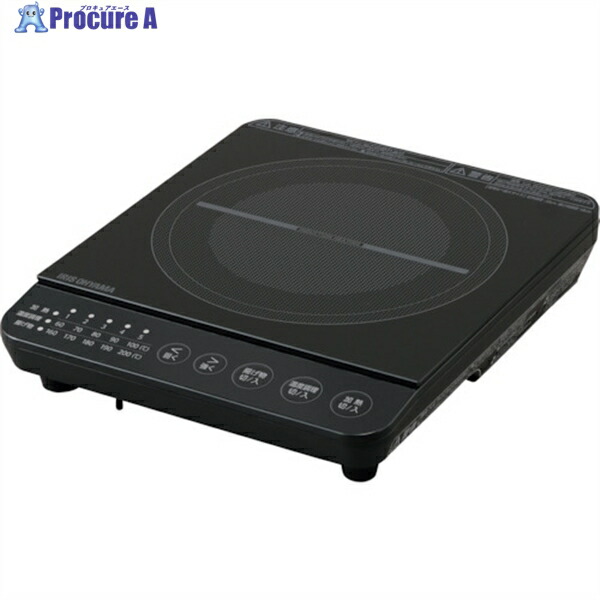 IRIS 104221 IHコンロ 1000W IHK-T392-B 1台 ▼579-9705