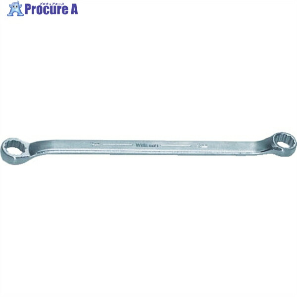 WILLIAMS 両口めがねレンチ 10度オフセット 12角 対辺寸法12×14mm JHWBWM-1214 1丁 ▼755-2360