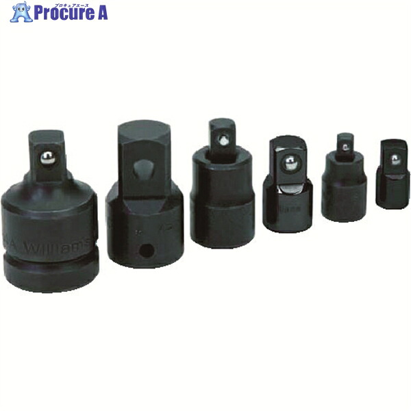 WILLIAMS 3/8運転 アダプタ仕掛ける 6個 JHWWSB-6ADPA 1S ▼758-1386