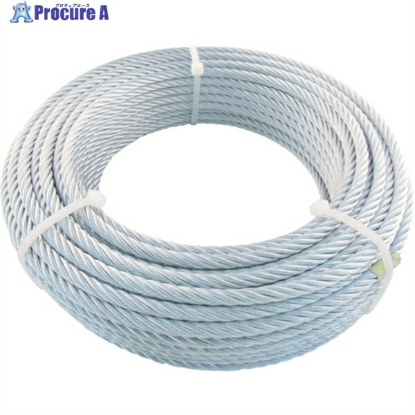 TRUSCO JIS規格品メッキ付ワイヤロープ (6X24)Φ12mmX10m JWM-12S10 1巻 ▼759-9455