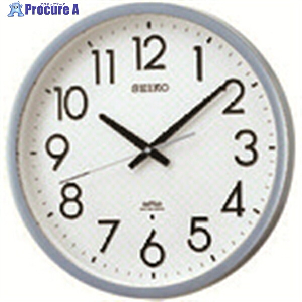 SEIKO 電波掛時計 直径390×52 P枠 銀色半光沢 KS265S 1個 ▼813-2946 |プロキュアエース