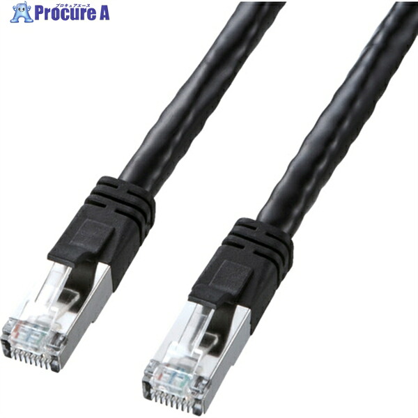 SANWA CAT6 ローカルエリアネットワーク有線テレビ PoE相応う印字機 黒いこと 20m KB-T6POE-20BK 1本 ▼835-3076 パソコン・周辺機器-ケーブル