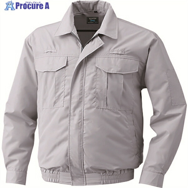 空調服 綿薄手フルハーネス仕様空調服[[R下]] ウエアのみ シルバー L KU9055F-C06-S3 1着 ▼159-4272