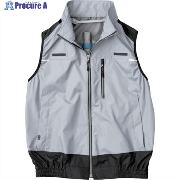 空調服 冷却上着 遮熱フルハーネス空調ベスト KU92120 シルバー 4L KU92120K30S6 1着 ▼250-6450