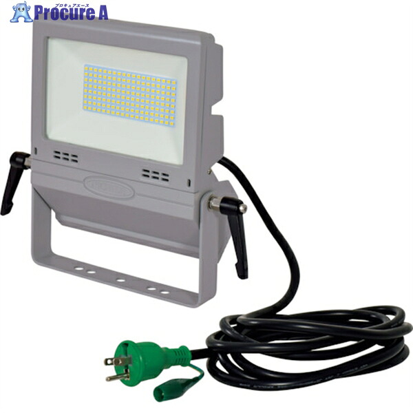 NICHIDO LED投光器 作業用フラットライト50W LEN-FH50D-SL-50K 1台 ▼324-5482