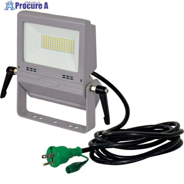 NICHIDO LED投光器 作業用フラットライト30W LEN-FH30D-SL-50K 1台 ▼332-9506