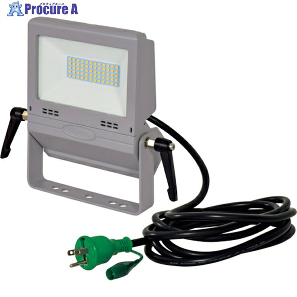 NICHIDO LED投光器 作業用フラットライト20W LEN-FH20D-SL-50K 1台 ▼332-9510