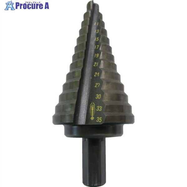 エビ ステージドリル ノンコーティング 13段 軸径10mm 6-35 LB635 1本 ▼335-6531 ●YA513