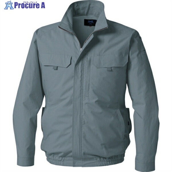 空調服 長袖ブルゾン グレー 3L KU92230K50S5 1着 ▼358-9496