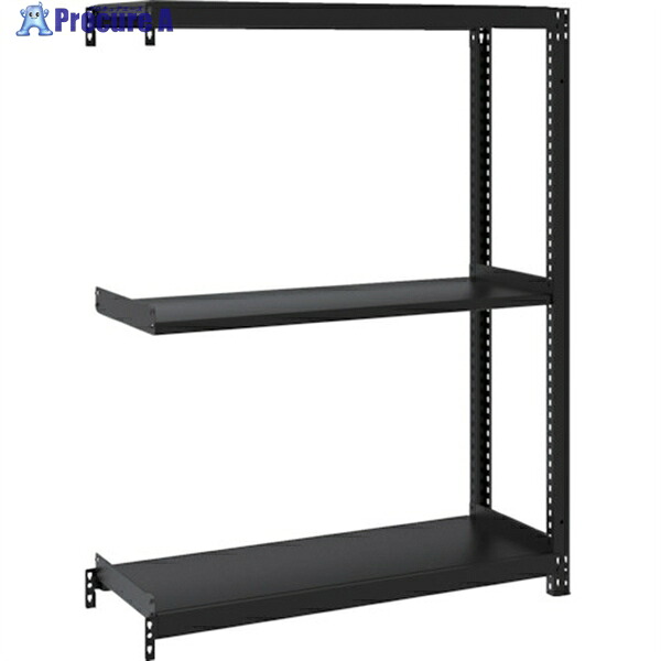 TRUSCO スチールラック M1型ボルトレス軽量棚900X320XH1200 3段 連結 サテンブラック M1-4333B-SB 1台 ◇▼361-9827