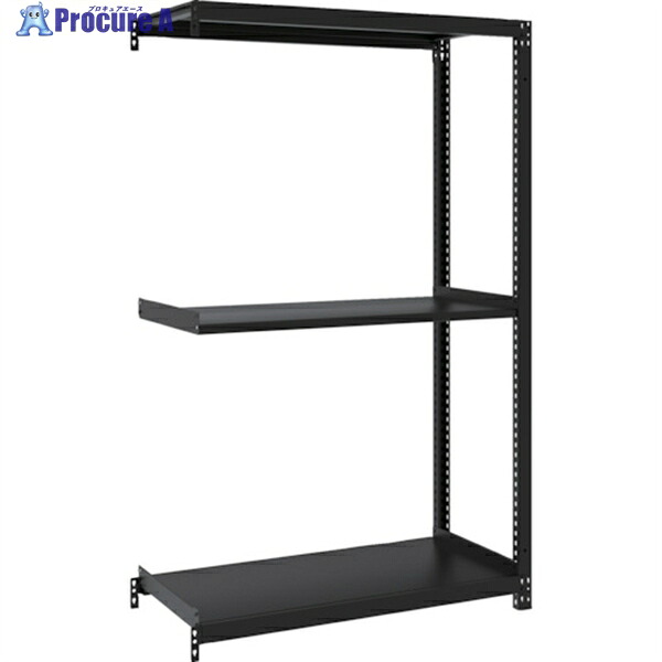 TRUSCO スチールラック M1型ボルトレス軽量棚900X420XH1500 3段 連結 サテンブラック M1-5343B-SB 1台 ◇▼362-1438 ｜プロキュアエース