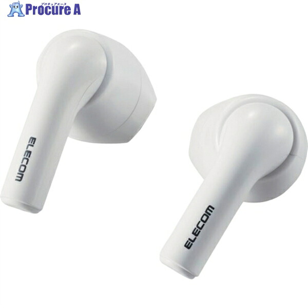 ELECOM Bluetoothイヤホン 完全ワイヤレス AAC対応 セミオープン型 ホワイト LBT-TWS11WH 1個 ▼368-8710