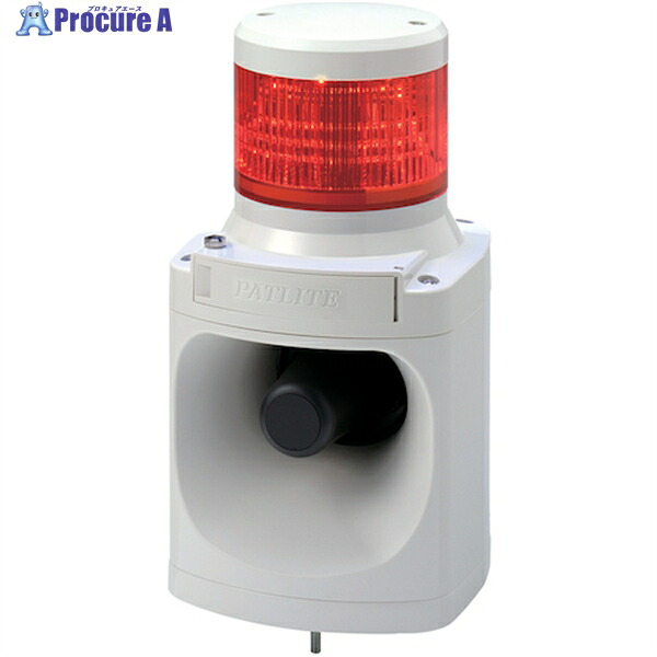 PATLITE LED積層信号灯付き電子音報知器 LKEH-102FA-Y 1台 ▼388-1084