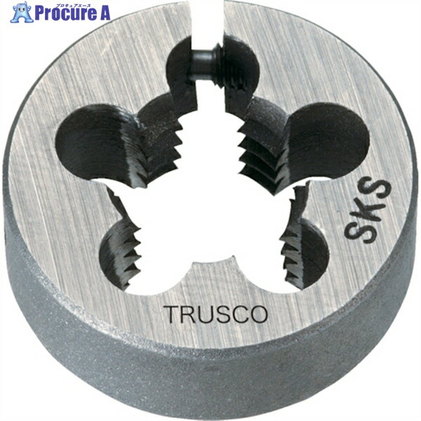 TRUSCO 左・アジャスタブル丸ダイス 38径 M6X1.0 (SKS) LT38D-6X1.0 1個 ▼401-8919