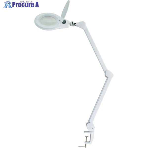 SK アーム式LED拡大鏡 無段階調光機能付 2倍 Φ116mm LS2-125AD 1台 ▼412-9489