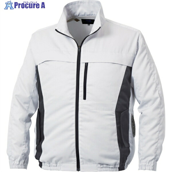 空調服 長袖ブルゾン(エプロン付き) シルバー LL KU92340K30S4 1着 ▼520-9540 ｜プロキュアエース