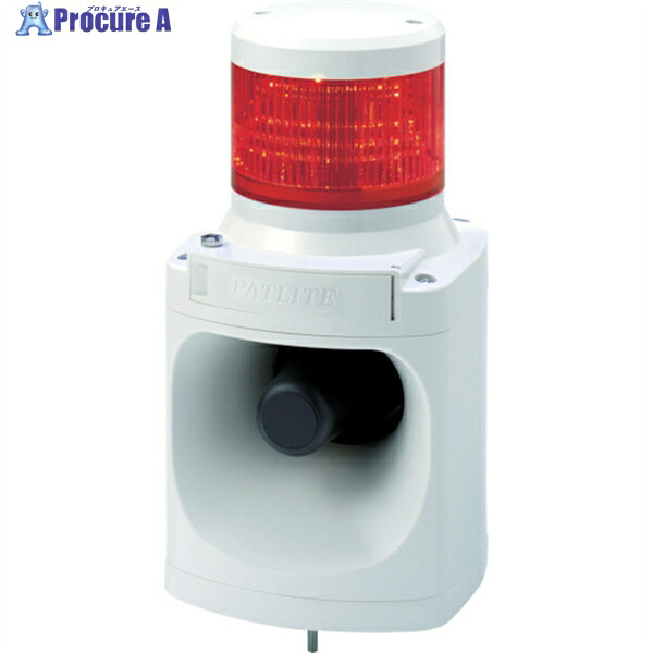 PATLITE LED積層信号灯付き電子音報知器 色:赤 LKEH-120FA-R 63034 1台 ▼751-4646 |プロキュアエース