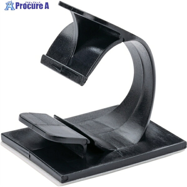 PANDUIT コードクリップ 粘着テープ付き 黒 (100個入) LWC38-A-C20 1袋 ▼836-0907 ｜プロキュアエース