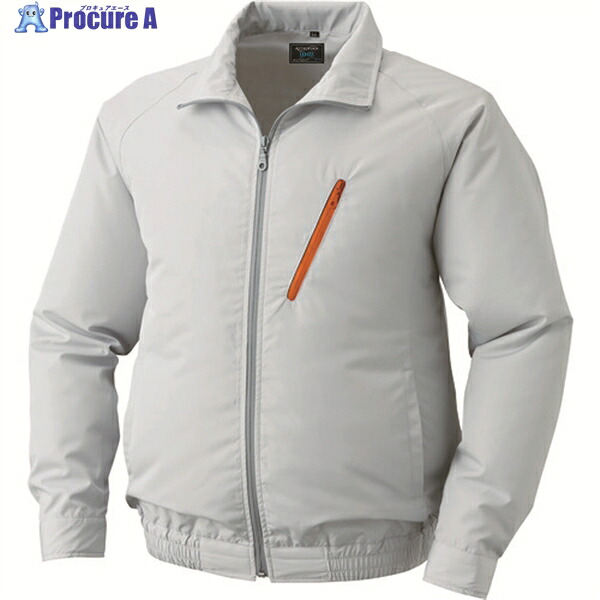空調服 ポリエステル製空調服[[R下]] ウェアのみ シルバー M KU90510-C06-S2 1着 ▼856-7736