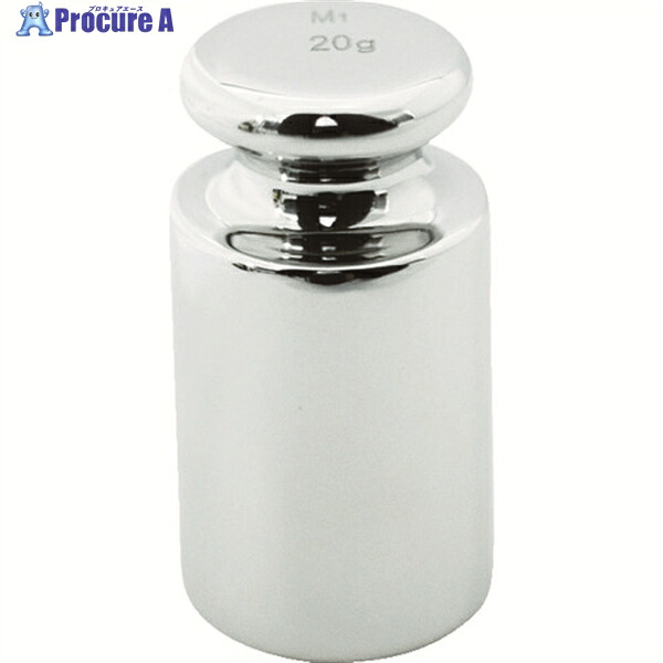 TRUSCO OIML型 円筒分銅M1級 20g MLCM-20G 1個 ▼116-4111