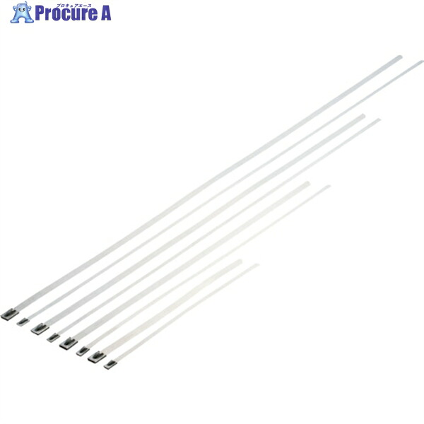 PANDUIT MLTタイプ 自動ロック式ステンレススチールバンド SUS304 幅7.9mm 長さ681mm 50本入り MLT8H-LP MLT8H-LP 1袋 ▼252-1776 |プロキュアエース