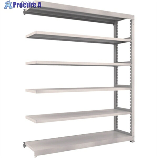 TRUSCO スチールラック M3型中量棚 1800×471×H2100 6段 連結 ネオグレー M3-7656B NG(ﾈｵｸﾞﾚｰ) 1S ◇▼509-0458