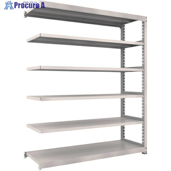 TRUSCO スチールラック M3型中量棚 1800×571×H2100 6段 連結 ネオグレー M3-7666B NG(ネオグレー) 1S ◇▼509-0512 |プロキュアエース