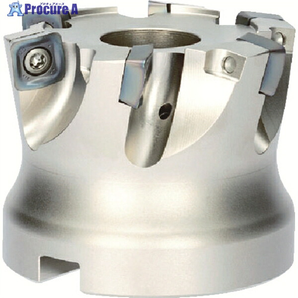 京セラ 高送りカッタ MFH Harrier フェースミル(SOMT14タイプ)インチ仕様 刃径80mm 刃数6枚 全長63mm MFH080R-14-6T 1本 ▼654-6706 ●MA515｜プロキュアエース