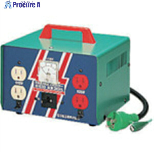 NICHIDO 昇圧専用トランス 標準型(連続定格) 3KVA 3芯タイプ アース付 M-E30 1台 ▼730-6725 ｜プロキュアエース