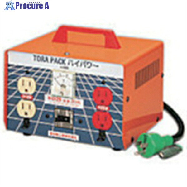 NICHIDO 昇圧専用トランス 安全型(連続定格) 2KVA 3芯タイプ アース付 過負荷漏電保護兼用ブレーカー付 M-EK20 (100V-115・125V) 1台 ▼730-6733 |プロキュアエース