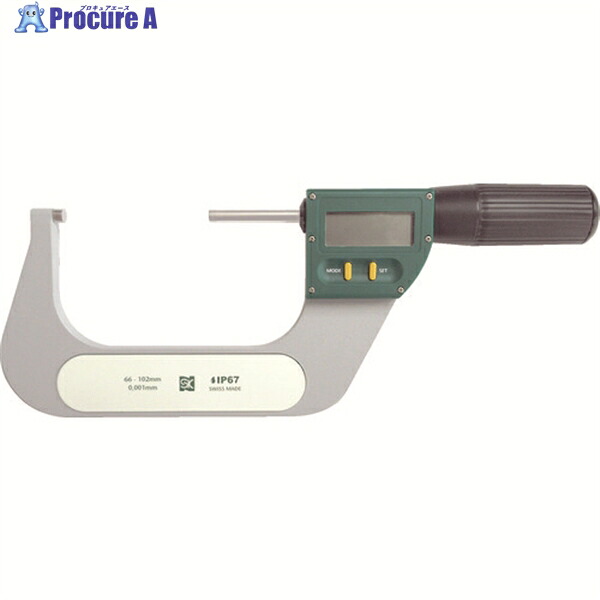 SK デジタルSラインマイクロメータ(IP67) 測定範囲66～102mm MCD-102IP67S2 1台 ▼828-8302 ｜プロキュアエース