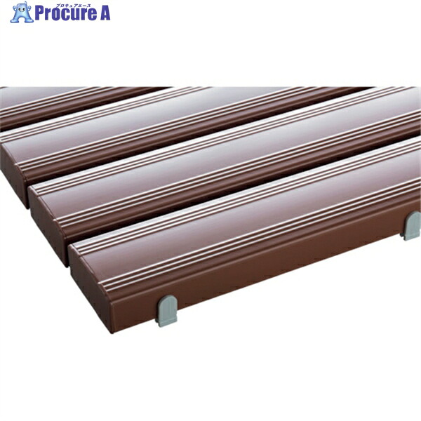 テラモト 抗菌安全スノコ(完成品)400×1800mm 茶 MR-093-314-4 1枚 ◇▼114-1345 ※車上渡し