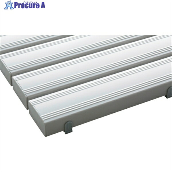 テラモト 抗菌安全スノコ(完成品)400×1800mm 灰 MR-093-314-6 1枚 ◇▼114-1346 ※車上渡し