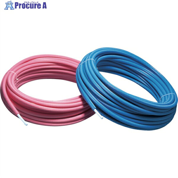 前澤給装工業 保温材付架橋ポリエチレン管 保温材5mm ピンク 10A×50m MXPECP-1005-50Q 1個 ◇▼510-6827