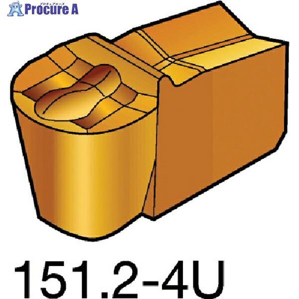 SANDVIK T-Max Q-カット 突切り・溝入れチップ(310) 525 N151.2-200-20-4U 525 (310) 10個 ▼572-4104 ●KO521