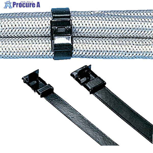 PANDUIT MSナイロン11コーティングステンレススチールバンド 9.7×457 50本入 MSC4W38T15-L6 1袋 ▼836-3158