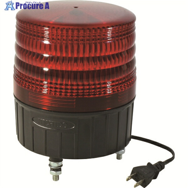 NICHIDO 大型LED回転させる灯 LEDフラッシャー150 100V 赤 NLF150-100V-R 1台 ▼162-3661