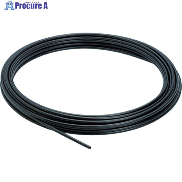 PISCO ソフトナイロンチューブ 黒 6X4.0 100M NB0640-100-B 1巻 ▼378-1445