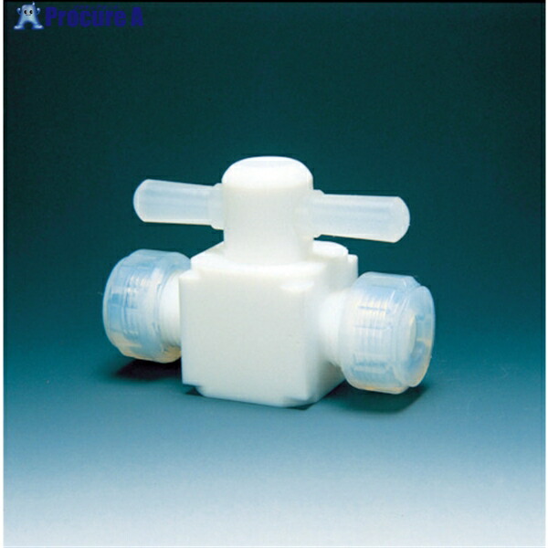 フロンケミカル フッ素樹脂(PTFE)二方バルブ圧入型 φ10 NR0003-003 1個 ▼391-5352 |プロキュアエース