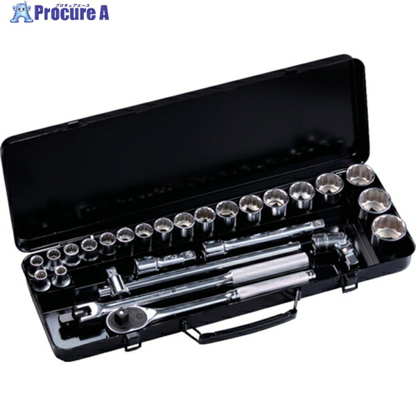 スーパー ソケットレンチセット 差込角12.7mm(1/2インチ)入り数:26 N420S 1S ▼409-3356 ●YA513