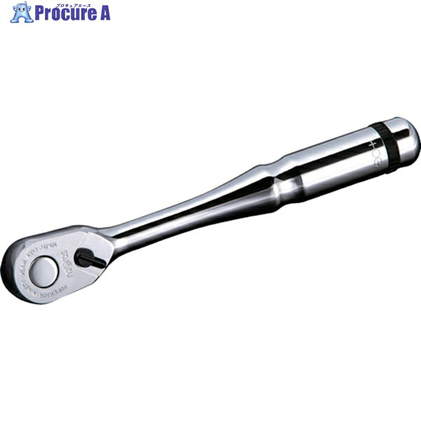 nepros 9.5sq.ラチェットハンドル(90枚歯車) 全長180粍 NBR390A 1個 ▼428-3285