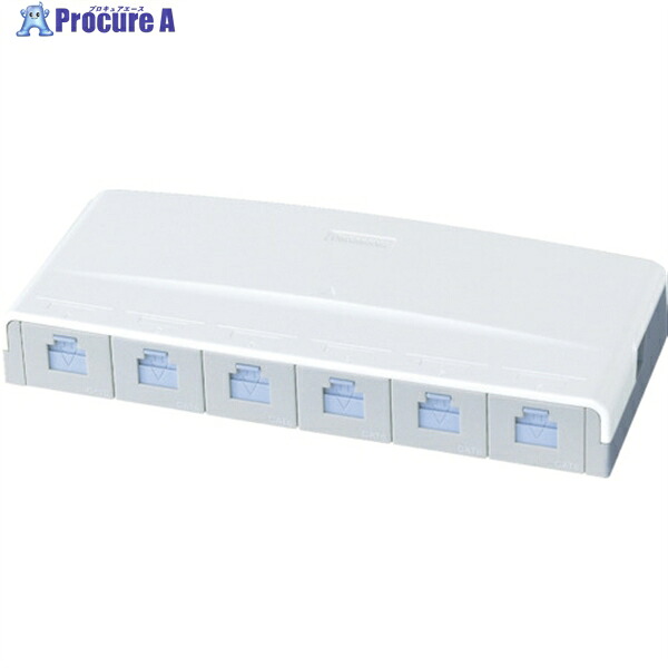 Panasonic ぐっとすつづき物音沙汰モジュラ万力 CAT6 見せびらかす6コ口 NR3176 1個 ▼799-9674