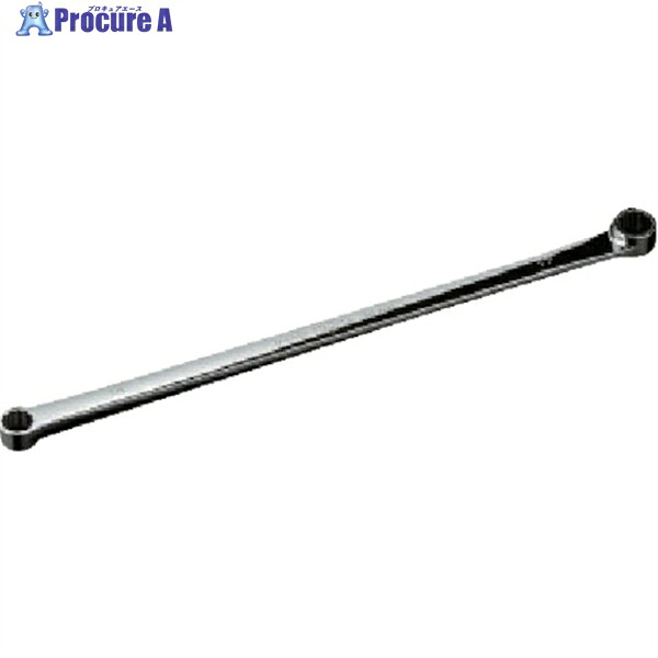 nepros 超ロングストレート両口めがねレンチ 対辺寸法22×24mm 全長431.5mm NM11L-2224 1丁 ▼807-0472