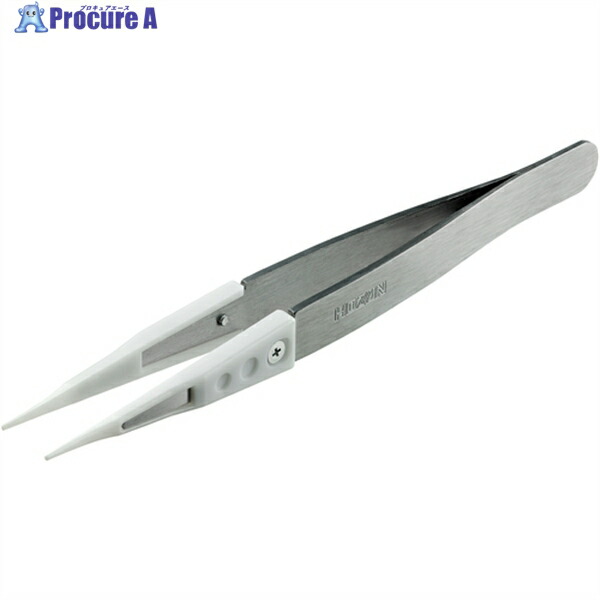 HOZAN セラミックピンセット P-646-C 1本 ▼124-5430