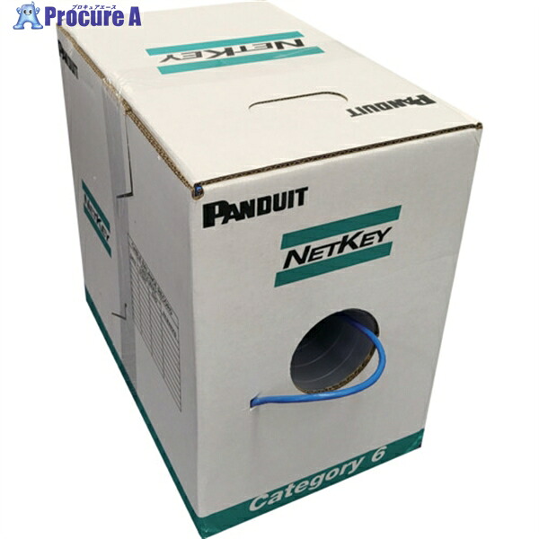 PANDUIT LANケーブル NetKeyTM Cat6 UTPケーブル 青 NUV6C04BU-VE NUV6C04BU-VE 1巻 ▼660-8730
