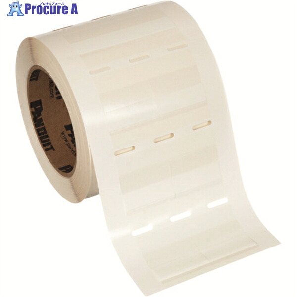 PANDUIT 熱転写プリンタ用回転ラベル 白 印字部12.7&times;9.7 5000枚 R050X125V1T 1巻 ▼147-7398 ｜プロキュアエース