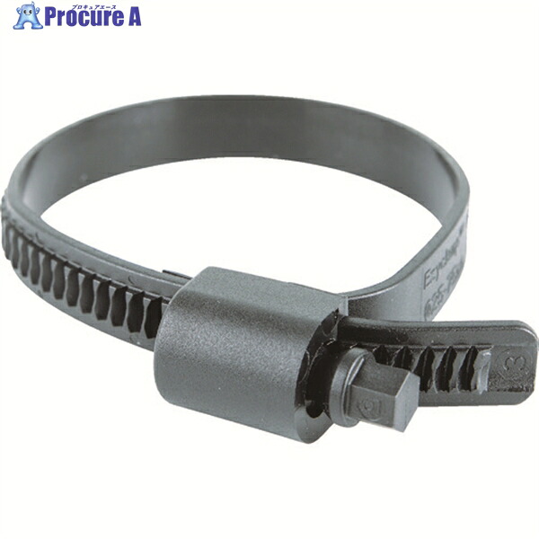 HCL 脂製導管ダンス楽隊 Ezyclamp 締付径25.0～75.0粍 対辺8.0粍 ナイロン66 PWD-13-75-SC-PA66-BK 1袋 ▼206-8225