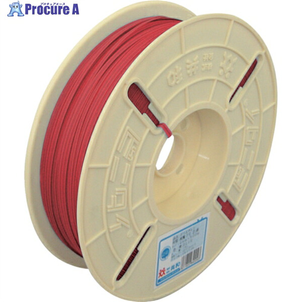 ビニタイ ポリエチレン リール巻 4mm×500M 赤 QCP-500-4 1巻 ▼289-9787
