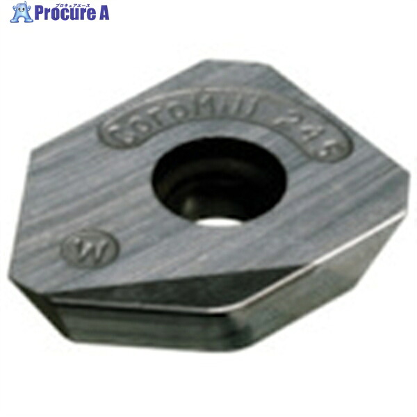 SANDVIK コロミルCoroMill[[R上]]245 フライス加工用チップ(350) 1020 R245-18 T6 E-W 1020 (350) 10個 ▼358-8327 ●KO521｜プロキュアエース