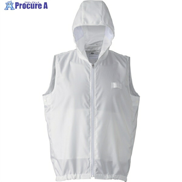 GOLDWIN 空調服[[R上]]フード付きアウターベスト 白 3L PK2901-W-3L 1着 ▼369-8497